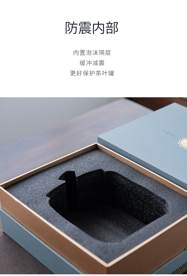 Ultimately responds to the ceramic tea canister seal storage tank size 1 catty installed checking gift box household pu 'er tea POTS awake