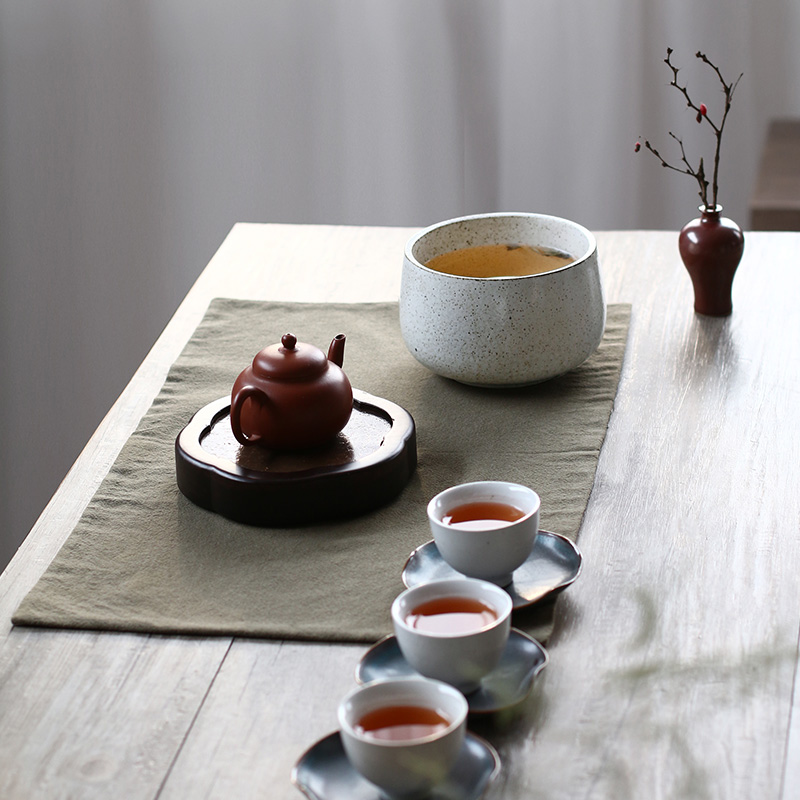 Tea drinking to creative ceramic water jar size coarse TaoJianShui bath Japanese dross barrels of household zen restoring ancient ways