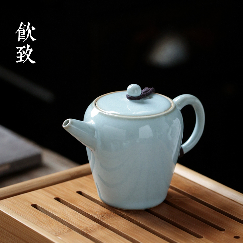 Ultimately responds to up teapot single pot of small open piece of jingdezhen ceramic filter tea household mini kung fu tea set by hand