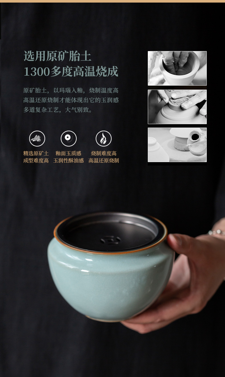 Drinking water of high - end to ceramic belt on your up household tea tea wash water, after the spare parts dross barrels you CiHu bearing