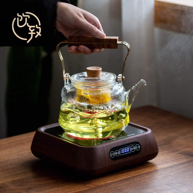 Ultimately responds to Pyrex cooking pot teapot transparent girder pot of large capacity electric TaoLu kettle boil tea ware