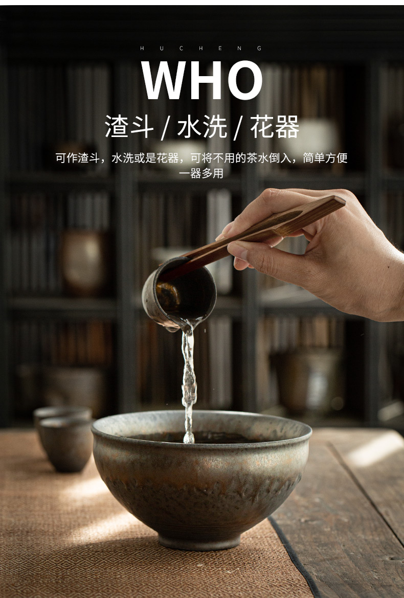 Hot drinks to gold dou household washing Japanese zen washing cups writing brush washer tea large coarse TaoJian water jar