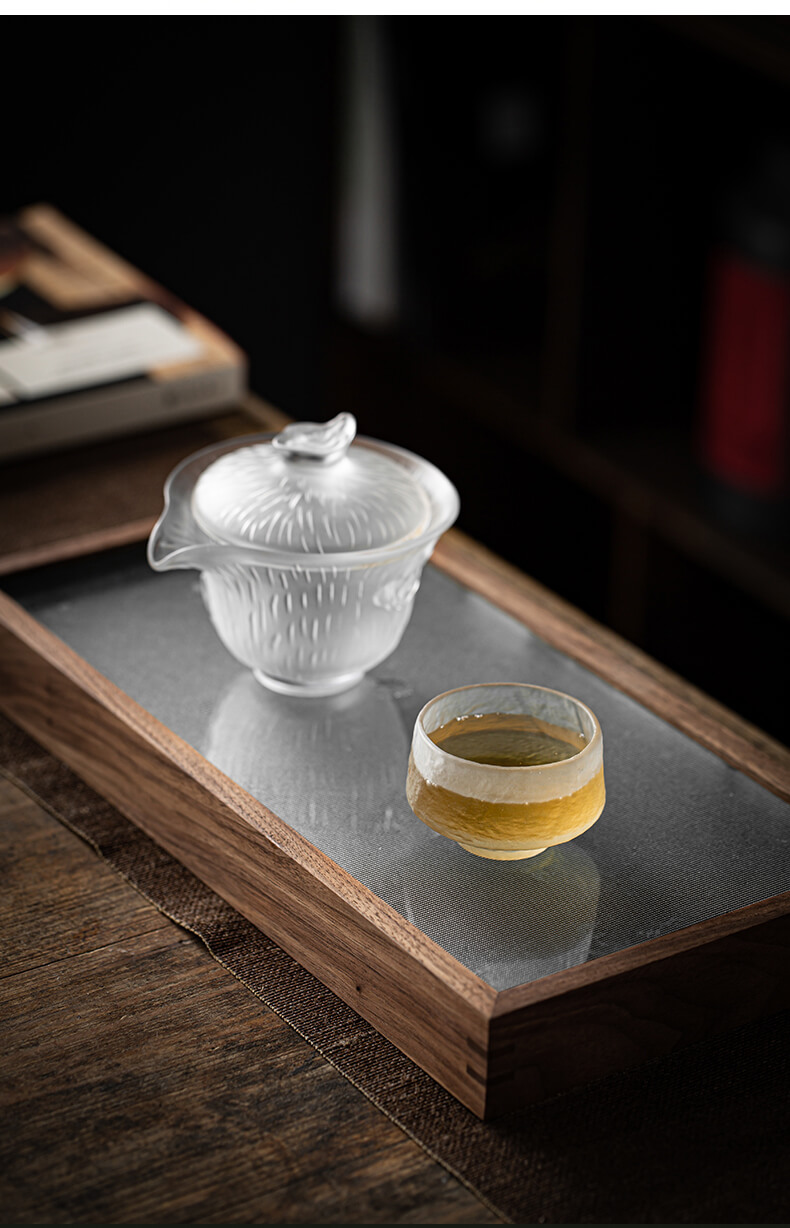 Drinking to a glass cup sample tea cup wine frozen burn tea tea set is irregular, Japanese small cups kunfu tea cup