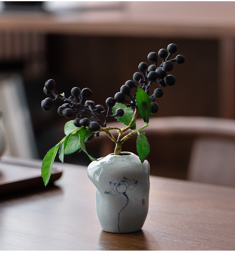 Ultimately responds to Japanese inserted tea machine zen tea taking floret bottle ceramic creative retro flower vases, tea art furnishing articles