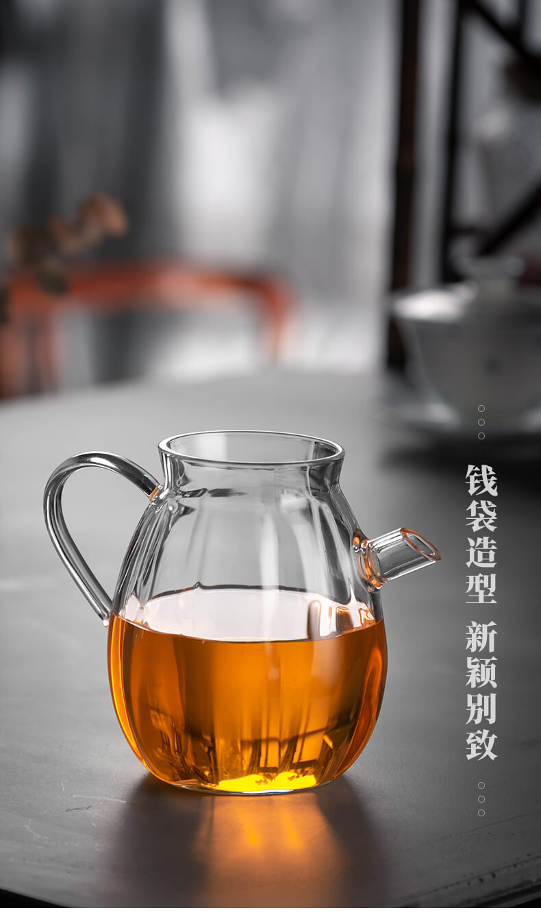 Creative fair keller to heat - resistant glass jug type transparent kung fu tea tea accessories glass portion male cup of tea