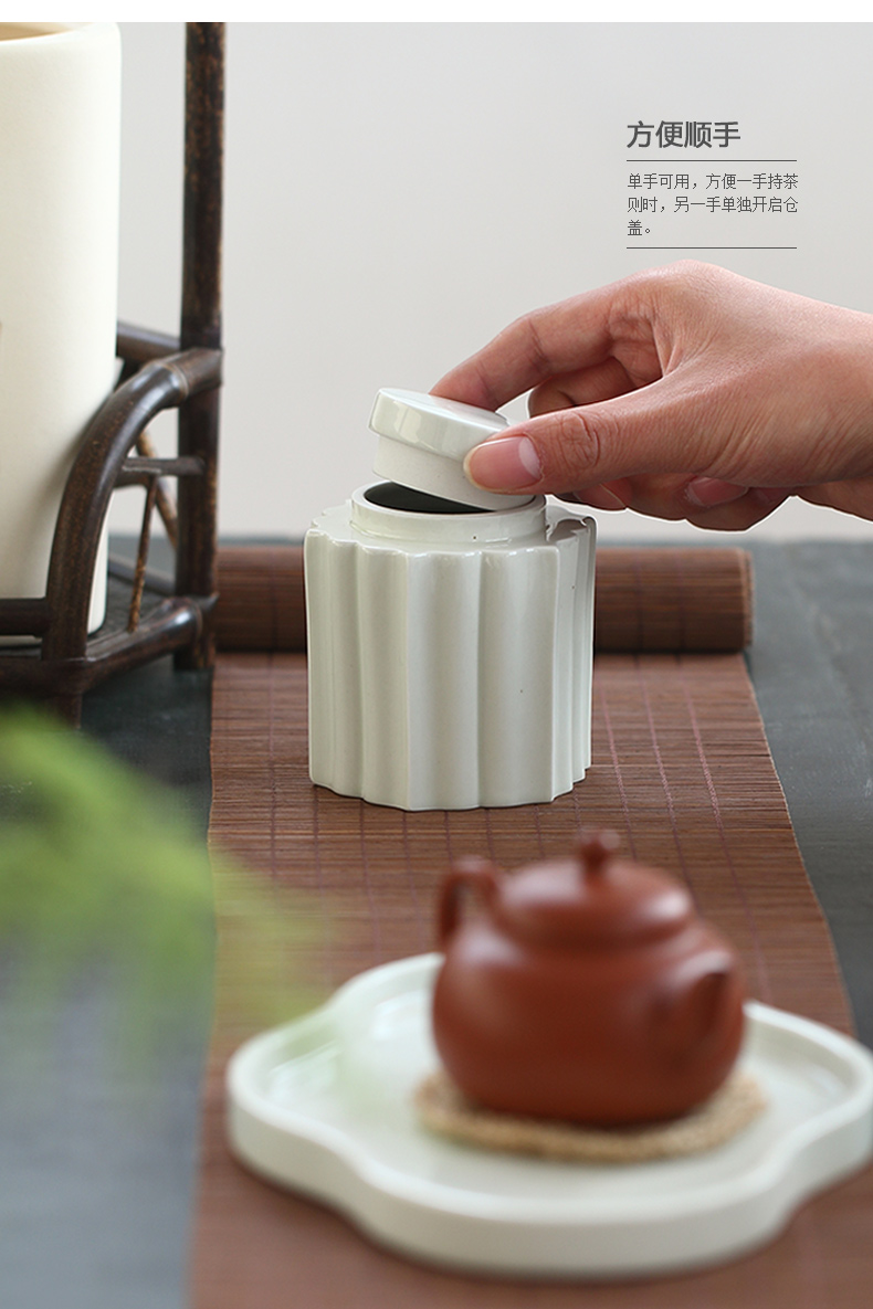 Ultimately responds to secret glaze with caddy fixings retro jingdezhen ceramic mini sealed as cans of coarse pottery tea pot of tea boxes