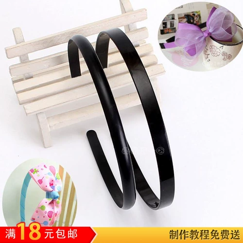 Ободок ручной работы, пластиковые шпильки для волос, аксессуар для волос, DIY, 1см, заготовка