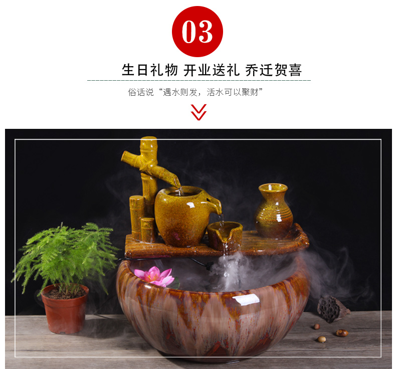 Package mail jingdezhen ceramic aquarium goldfish bowl lotus cylinder tortoise ceramic creative fish goldfish bowl aquarium