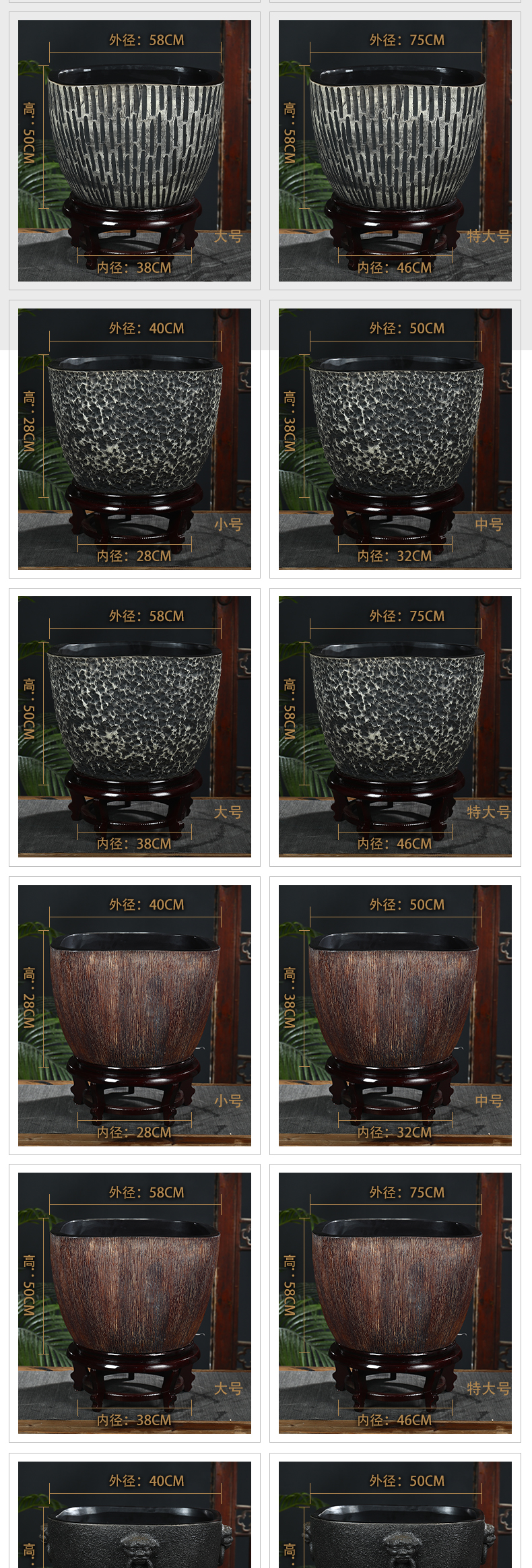 Jingdezhen ceramic square mercifully glaze tank yard large turtle cylinder fish basin water lily bowl lotus lotus