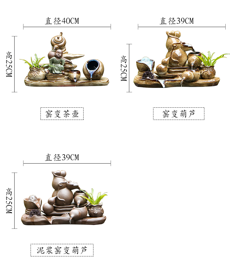 Art spirit of jingdezhen ceramic water tank yard restoring ancient ways humidifying small place feng shui plutus circulation to raise a goldfish bowl