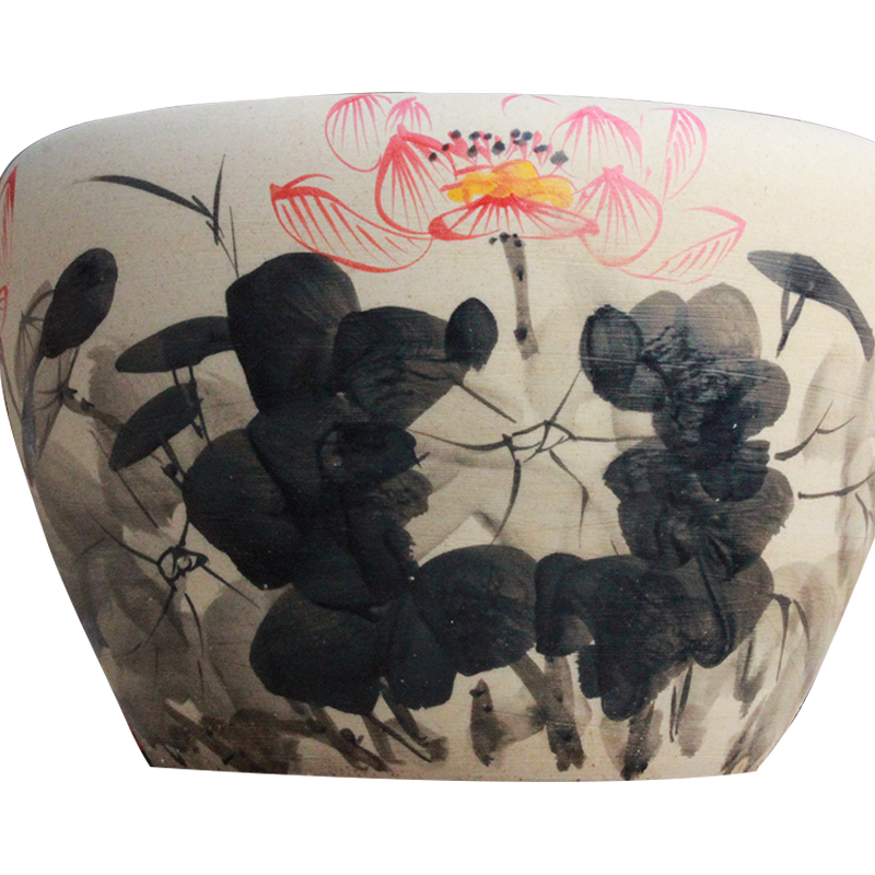 Art soul package mail collectors jingdezhen ceramic aquarium creative violet arenaceous basin tortoise cylinder balcony place lotus feng shui