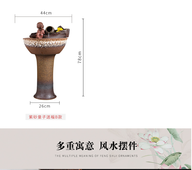 Jingdezhen ceramics pillar landing fish tank oversized LianHe flowerpot brocade carp cylinder goldfish bowl water lily bowl