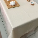 Однотонная прямоугольная ткань, настольный коврик, из хлопка и льна, защита от ожогов, простой и элегантный дизайн, популярно в интернете