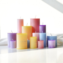 When it was a few early colored candles smokeless and odorless environmental plant paraffin to shoot Bujing birthday props red yellowish blue purple