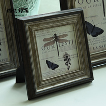 European style retro photo frame setting 6 inch 7 inch 8 inch 10 inch 12 inch a4 creative photo frame high-end wall photo frame