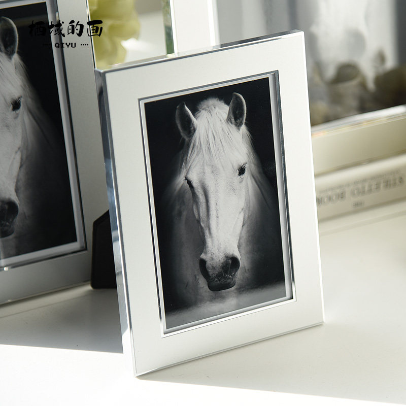 Modern simple wedding photo 8 inch 6 inch 7 inch 10 inch wall hanging photo frame table metal high-grade light luxury creative vertical and horizontal