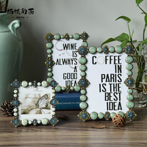 Creative European high-end metal small photo frame 3 inch 4 inch 6 inch 7 inch 10 inch American retro light luxury art setting