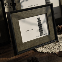 Habitat classic European style retro simple black 5 inch 6 inch 7 inch 8 inch 10 inch A4 photo frame set-up table ornaments can be hung wall