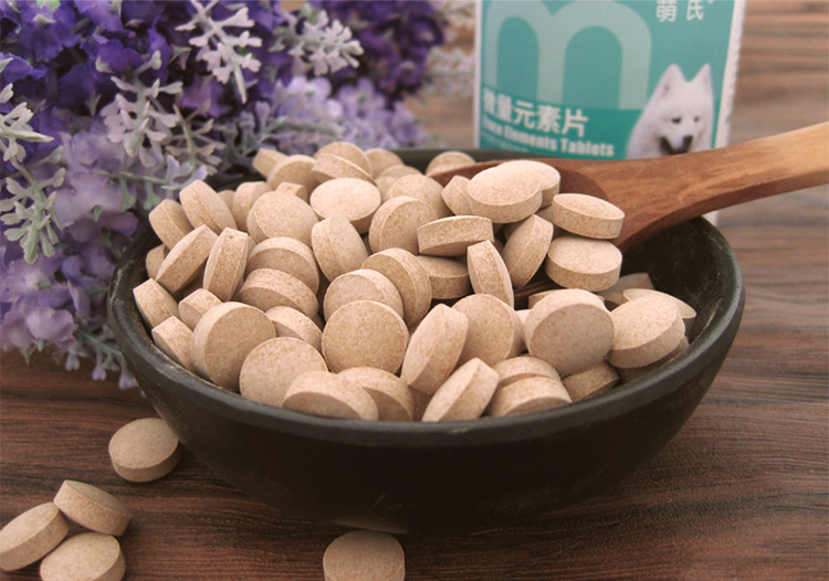 Con chó của Mạnh Mạnh viên thuốc nguyên tố Teddy Golden Retriever cún con mèo chống peter ăn gạo nếp - Cat / Dog Health bổ sung sữa mèo con