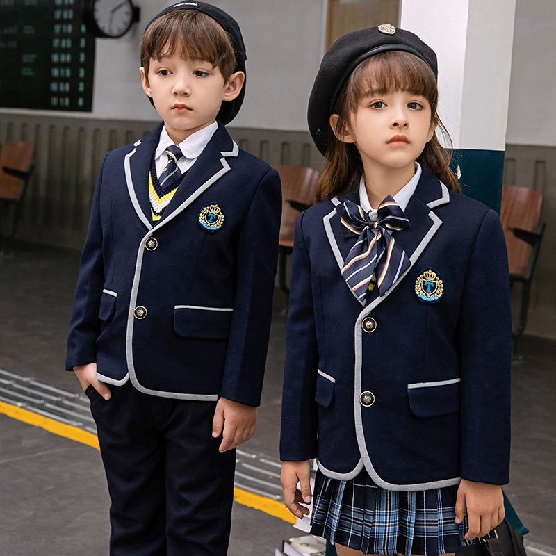 Kindergarten Garden clothes Spring and autumn clothes Little Western-style clothes Children's class Inn College Wind Primary school uniforms Autumn and winter style suit