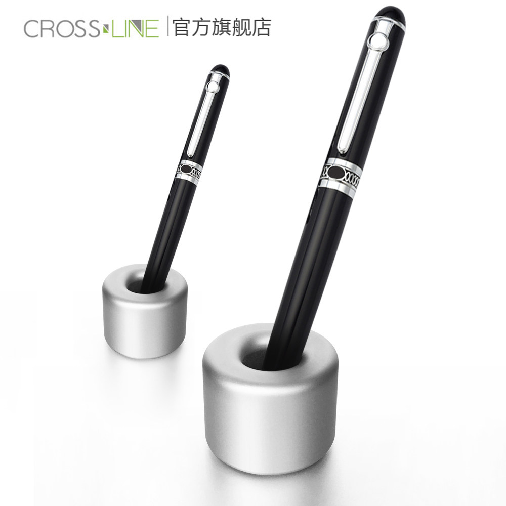 Creative Metal Pen Holder Fashion Office Stationery Pen Holder Aluminum Alloy Pen Holder Shave Knife Toothbrush Base Press Paper