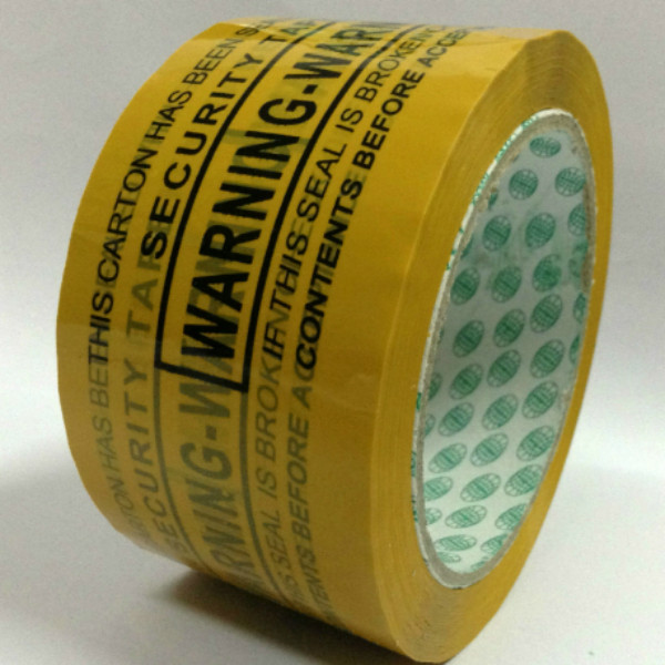 Manufacturers sell yellow English sealing tape foreign trade special adhesive paper special tape Taobao warning words sealing box