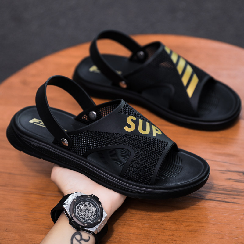 2022 New Men's Slippers Autumn Outerwear Dual-use Sandals Outdoor Driving Sandals Beach Vietnam Flip-flops Trend