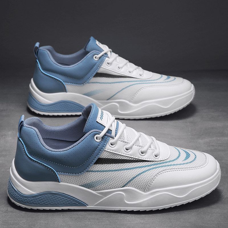 Board shoes men's 2022 new summer breathable thin small white mesh shoes mesh casual shoes students all-match trendy shoes