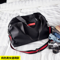 Short-distance travel bag women light simple portable luggage bag nylon luggage bag mens shoulder Fitness Bag