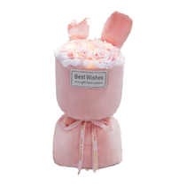 Pink rose bouquet artificial flower eternal flower ornament engagement bouquet dried flower fake flower birthday gift for girlfriend