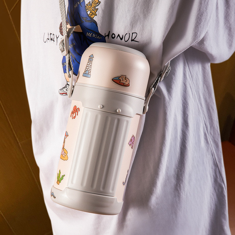 Thermos cup ladies large capacity water cup children baby baby milk powder brewing milk special out portable kettle