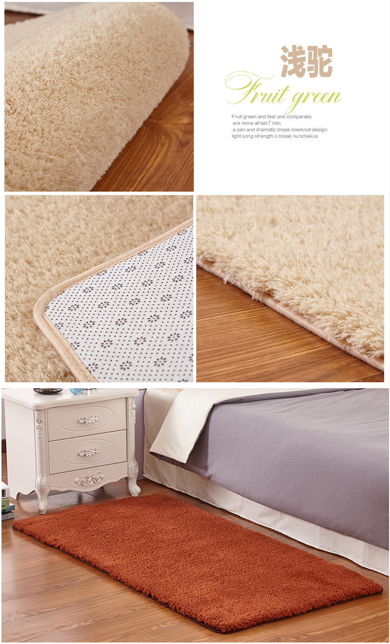 Cashmere phòng thảm sống bàn cà phê thảm phòng ngủ cạnh giường ngủ chăn hình chữ nhật lát sofa thảm đệm tùy chỉnh - Thảm thảm cuộn
