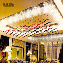Custom soft-mounted beauty Chen ceiling ceiling decoration Air pendant Glass abstract boat pendant