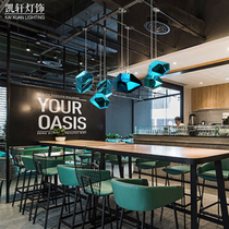 Customized resin mirror large stone aerial ceiling ceiling ceiling simple modern hanging decoration engineering decoration