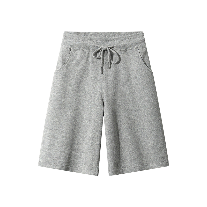 Gray Sports Casual Shorts for Women 2026 New Summer Thin American Style High-Waisted Loose Wide-Leg Pure Cotton Mid-Length Shorts Gray Sports Casual Shorts for Women 2026 New Summer Thin American Style High-Waisted Loose Wide-Leg Pure Cotton Mid-Length Shorts
