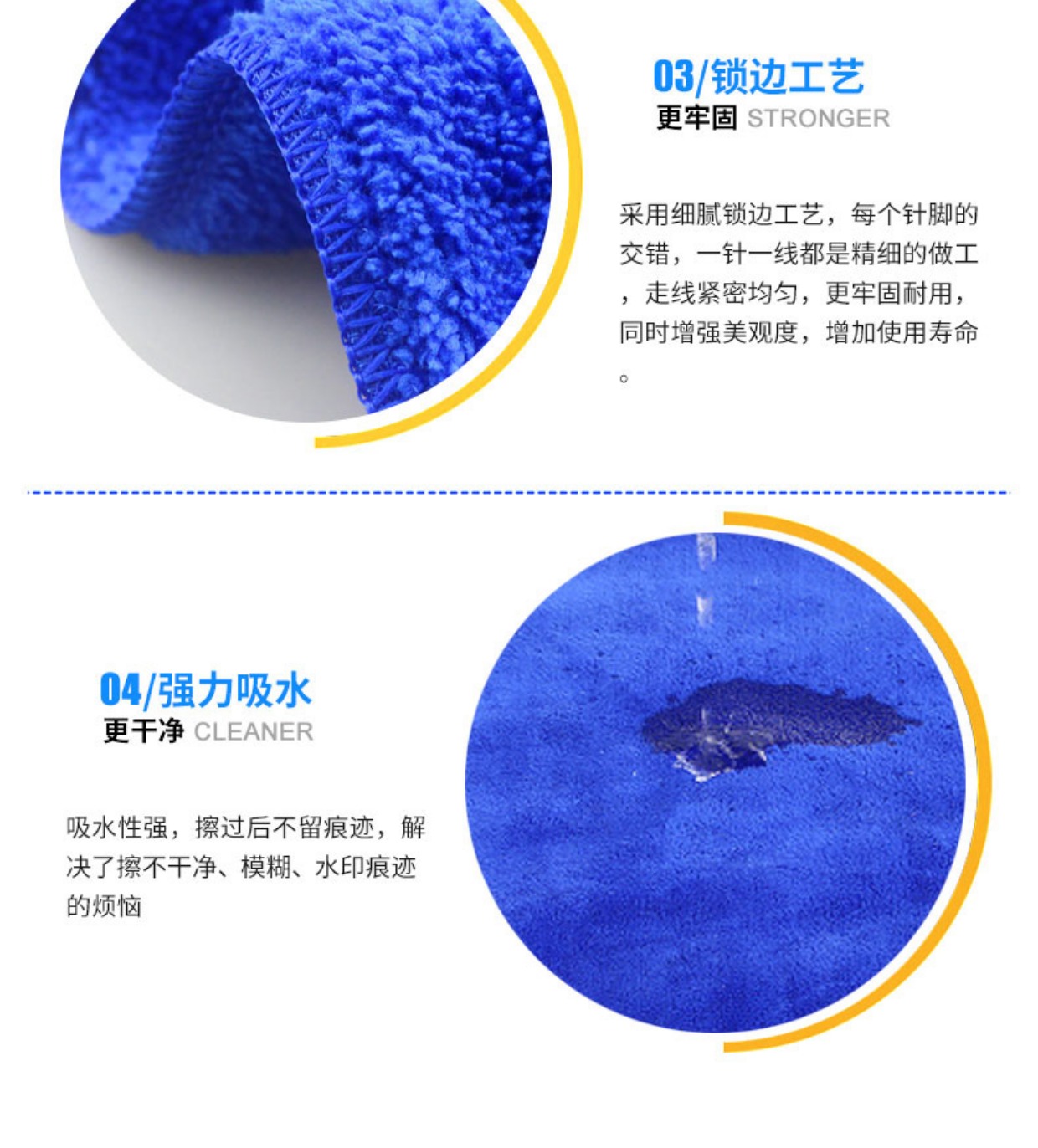 Khăn lau xe bằng vải lau xe ô tô cung cấp nước thấm dày không lint kính nhỏ microfiber rag đặc biệt - Sản phẩm làm sạch xe bộ cọ rửa xe ô tô