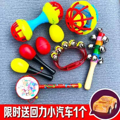 Newborn baby toy rattle can bite old-fashioned Chinese style grip training early education puzzle baby small rattles