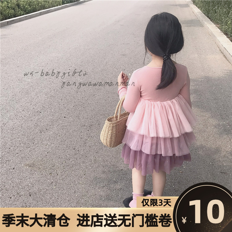 Foreign Pie Princess Dresses Princess Children Dress Pure Cotton Long Sleeve Girl's Birthday Baby Girl's Dress New 2022 Spring