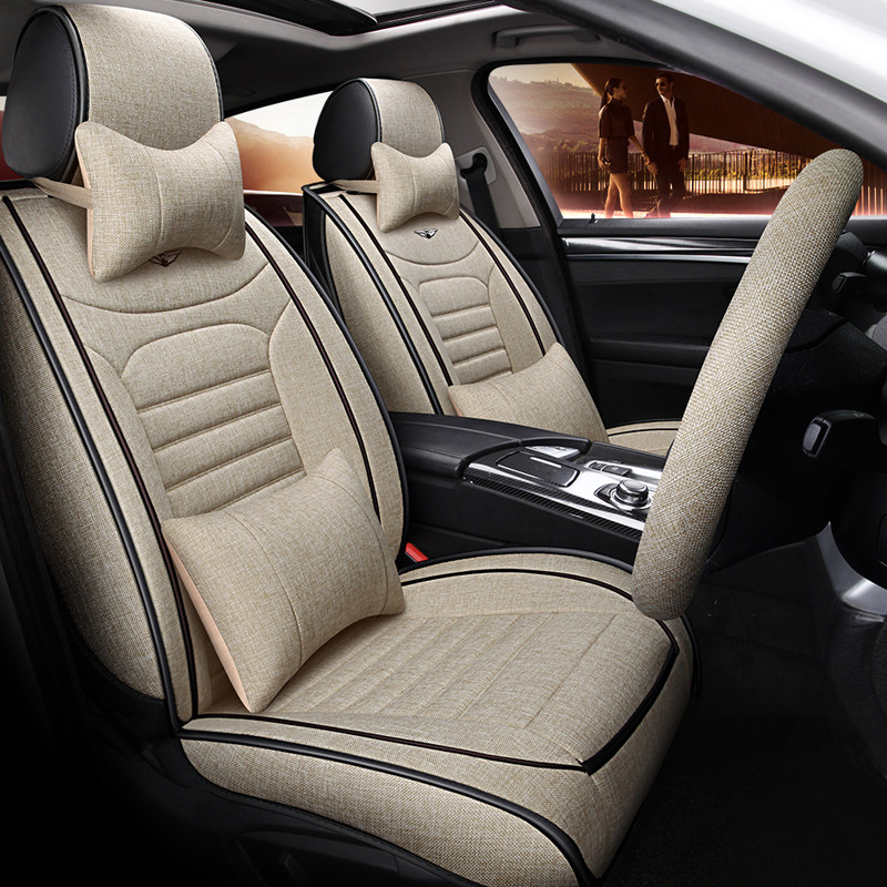 Four seasons General linen full Bauer cushion New Fox Longyi Dabao to polo Comfort Seat Cushion Car Seat Cover