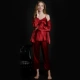 Áo ngủ mùa hè 2019 nữ kiểu tóc lụa tơ tằm phù hợp với áo choàng mỏng mùa hè băng lụa đỏ cưới cô dâu - Night Robe