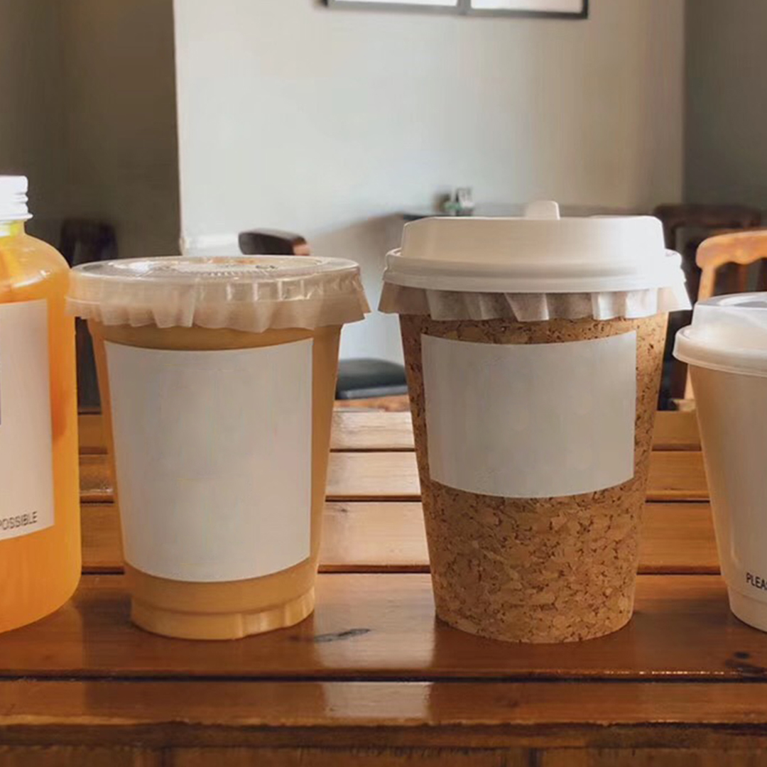 Coffee beverage delivery disposable sealing leak-proof gasket milk tea juice cola cup lid packing cup sealing paper