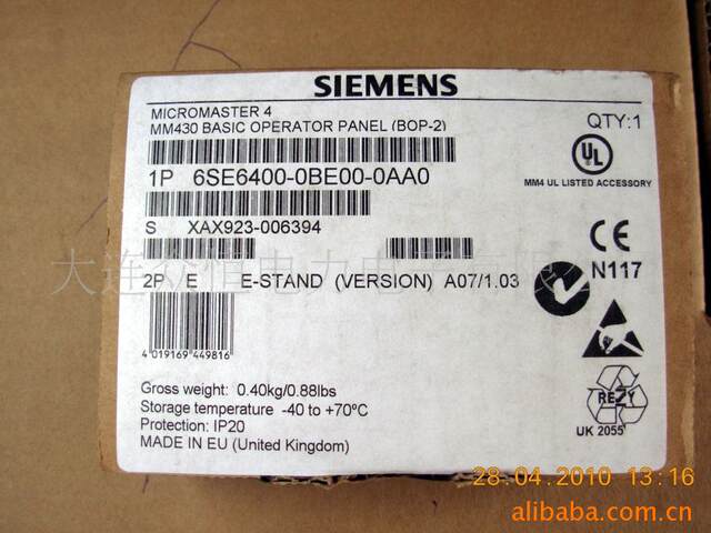 ກະດານປະຕິບັດການ inverter Siemens MM430 ຕົ້ນສະບັບໃຫມ່ 6SE6400-0BE00-0AA0