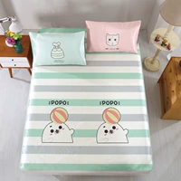 Ice lụa mat mat 1.8m người ký túc xá khăn trải giường mùa hè phim hoạt hình có thể gập lại mat ba mảnh 1,5 1,2 m - Thảm mùa hè chiếu tăm