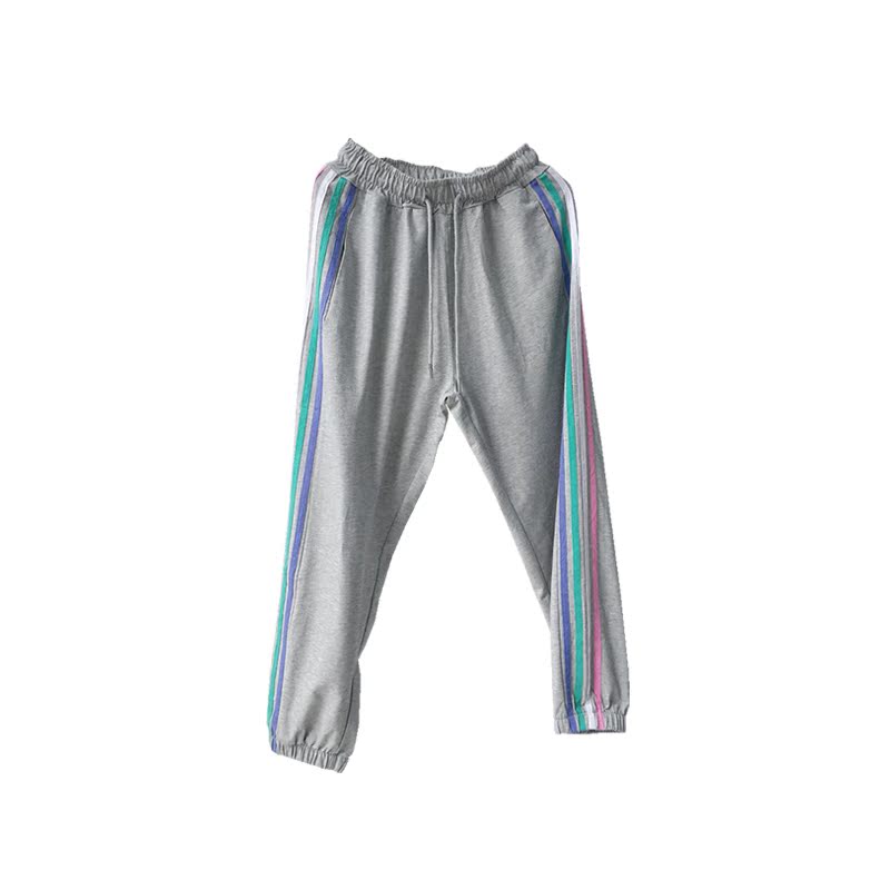 Cô gái sportspants rộng thùng thình quần mỏng đan mùa hè sinh viên giải trí 9 minutepants mẹ mẹ womens quần.