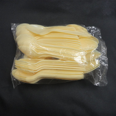 Disposable fork disposable plastic fork Western food fork sweet pitchfork cake mooncake fork
