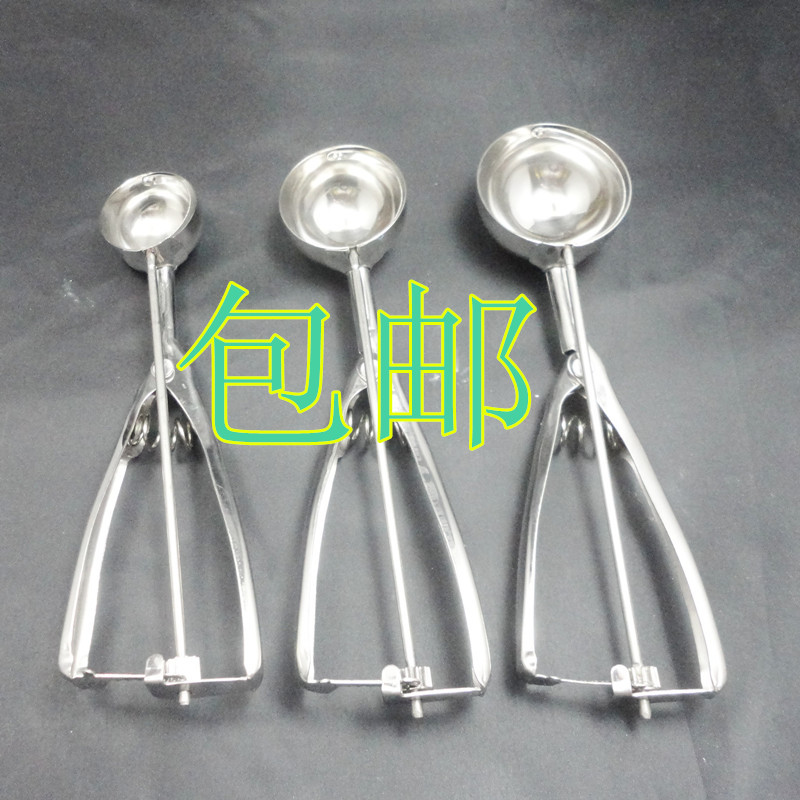 Direct selling high-grade stainless steel ice cream scoop ball digger fruit dig ice cream spoon ice cream tableware