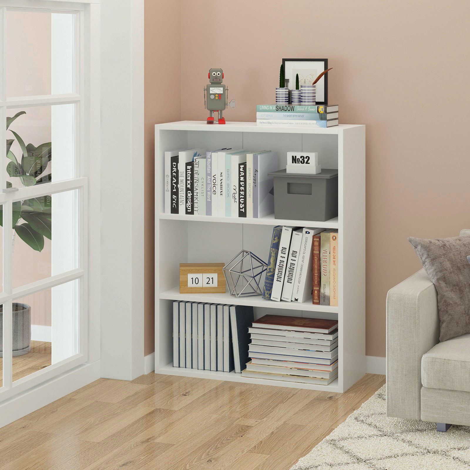 Bookshelves Minimalist Floor Minimalist Modern Shelve With Student Floating Window Bedroom Small Shelve Children's Bookcase Children's Bookcase