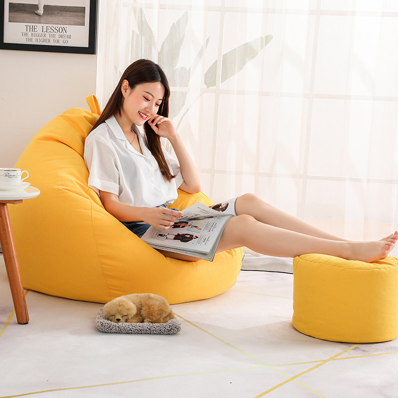 Lazy sofa bean bag bedroom tatami balcony leisure girls cute single small sofa creative sofa recliner