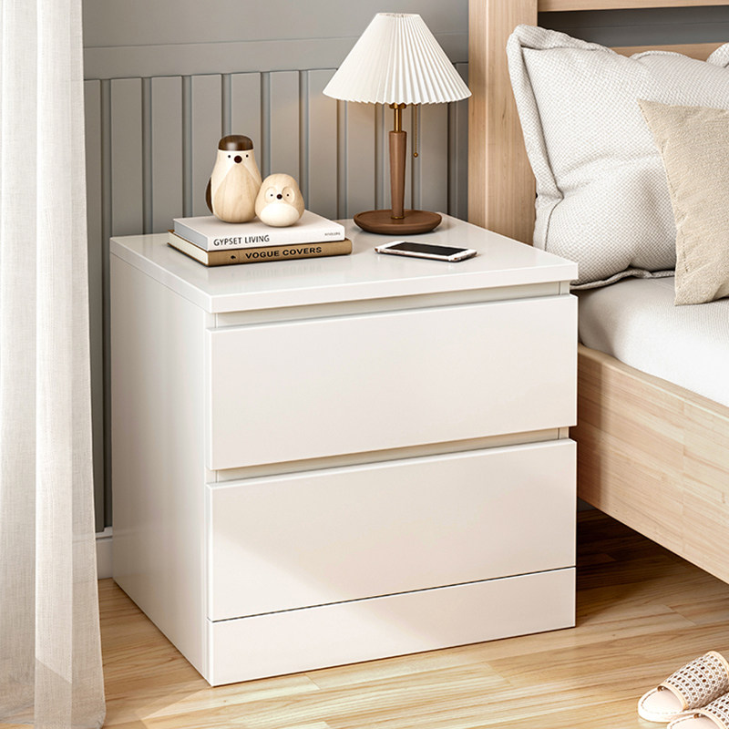 Minimalist modern Two-bucket drawer cabinet table Lower storage cabinets Home Nightstand Chest Cabinet Chest of drawers Bedside Cabinet