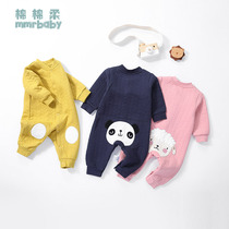 Baby warm one-piece clothes autumn and winter out baby clothes childrens clothes winter thick cotton men and women 1-3 years old 2